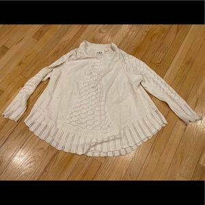 Anthropologie Angel of the North cream sweater S